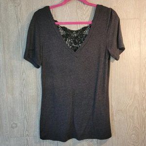 Wet Seal Gray T-Shirt LG